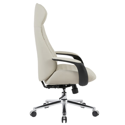 ΚΑΡΕΚΛΑ ΓΡΑΦΕΙΟΥ VELUM HM1233.02 ΜΠΕΖ PU--ΒΑΣΗ ΧΡΩΜΙΟΥ 71x69x116-122Υεκ.