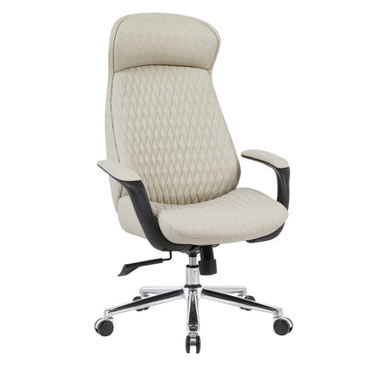ΚΑΡΕΚΛΑ ΓΡΑΦΕΙΟΥ VELUM HM1233.02 ΜΠΕΖ PU--ΒΑΣΗ ΧΡΩΜΙΟΥ 71x69x116-122Υεκ.