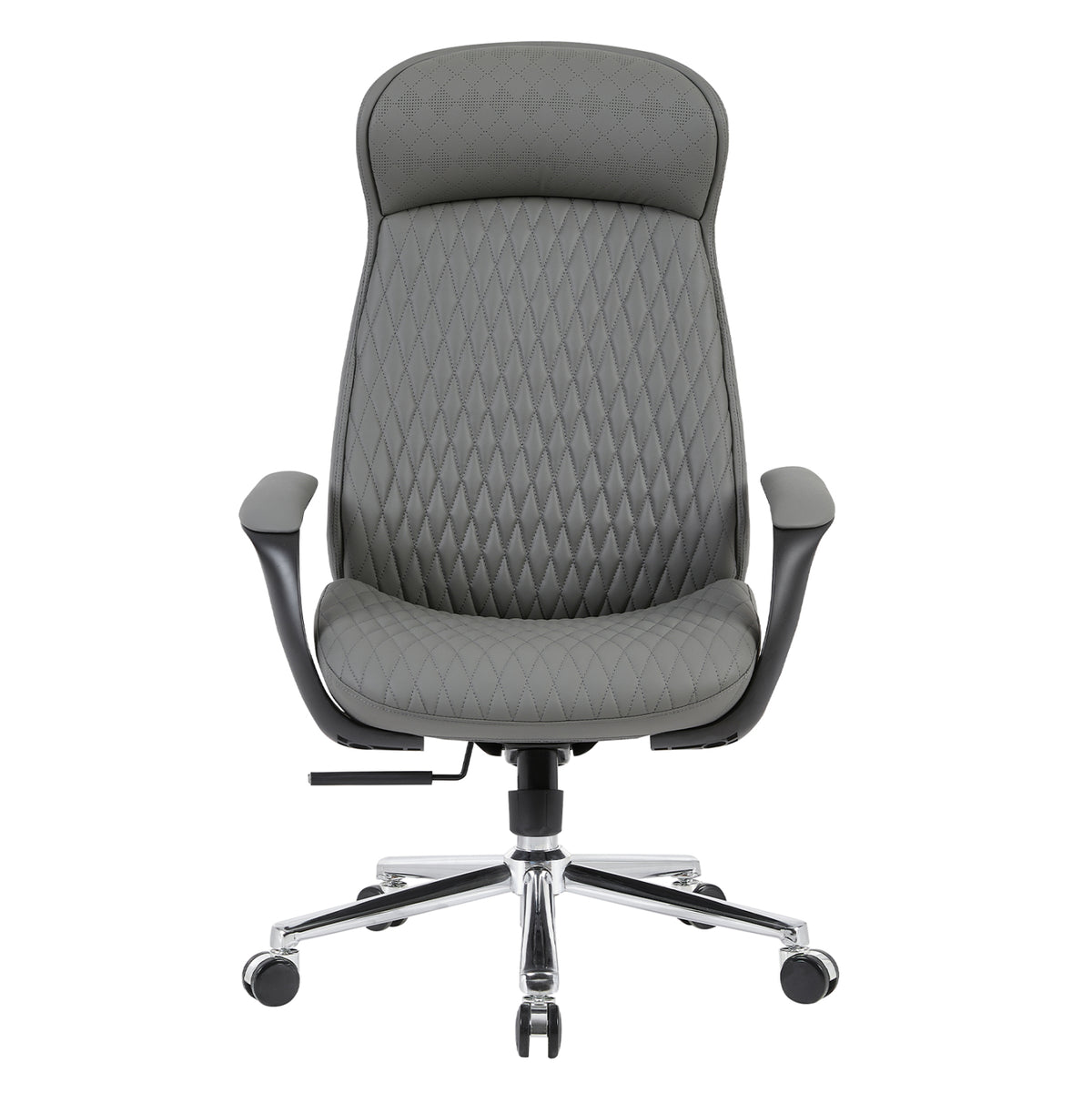 ΚΑΡΕΚΛΑ ΓΡΑΦΕΙΟΥ VELUM HM1233.10 ΓΚΡΙ PU--ΒΑΣΗ ΧΡΩΜΙΟΥ 71x69x116-122Υεκ.