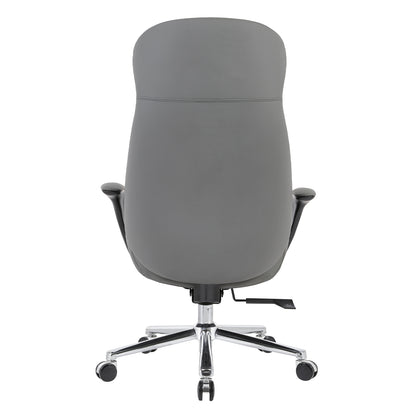 ΚΑΡΕΚΛΑ ΓΡΑΦΕΙΟΥ VELUM HM1233.10 ΓΚΡΙ PU--ΒΑΣΗ ΧΡΩΜΙΟΥ 71x69x116-122Υεκ.