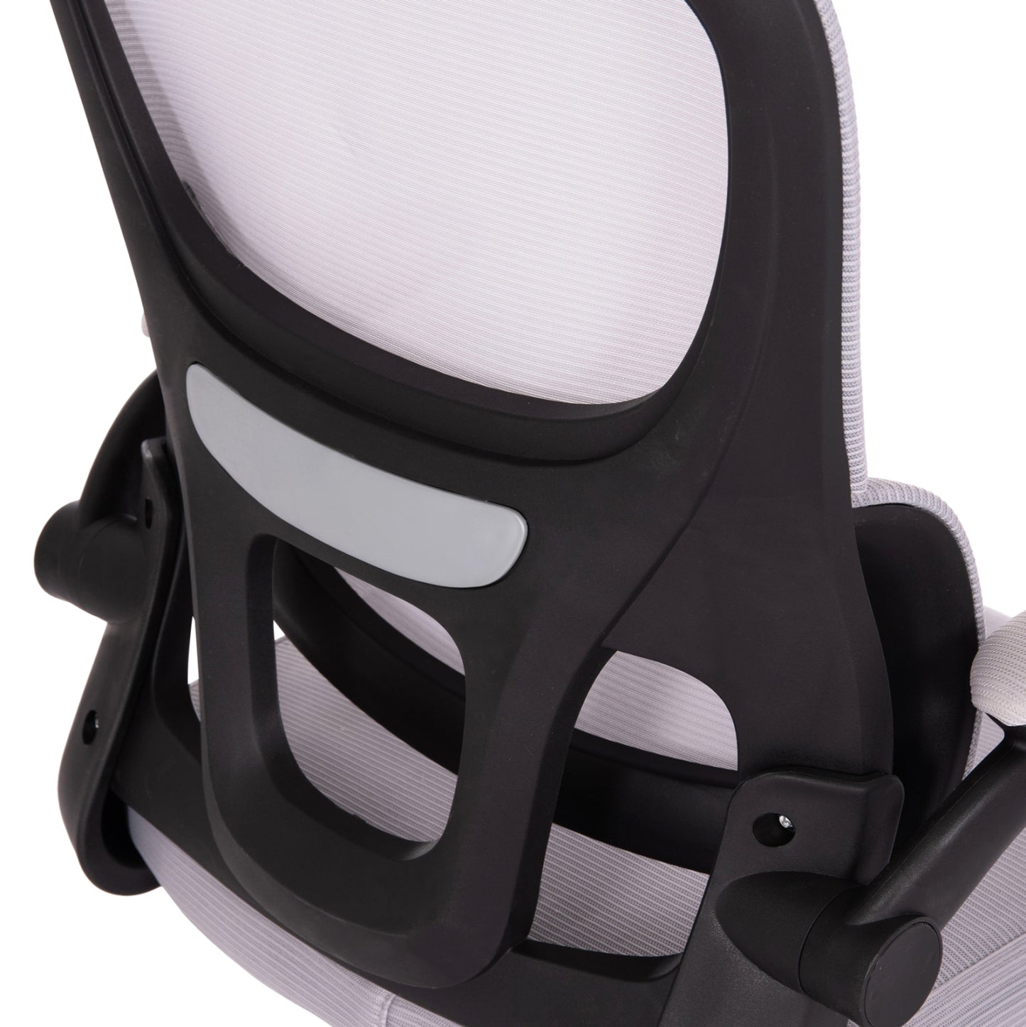 OFFICE CHAIR BASTON HM18236.02 GREY MESH FABRIC & BLACK PP FRAME 64x60x127Hcm.