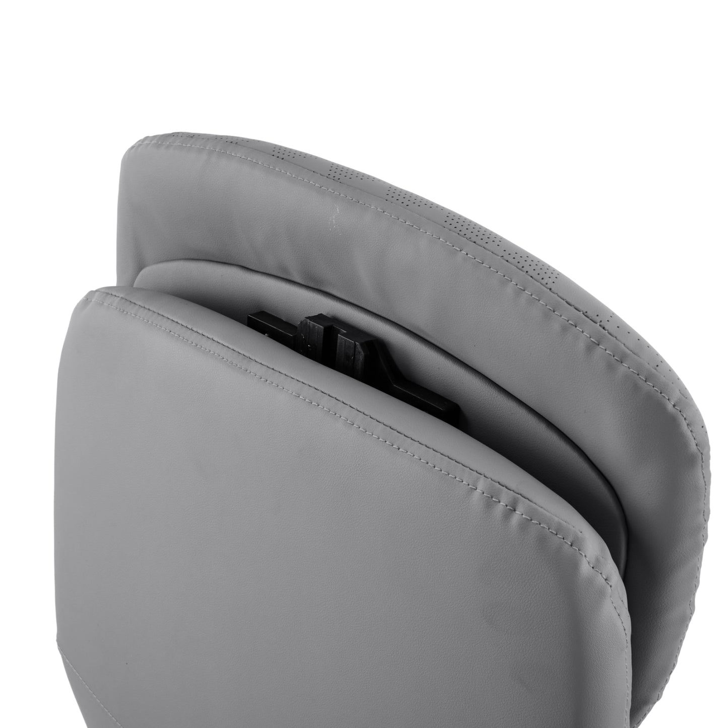 OFFICE CHAIR TEETER HM18355.10 GREY PU LEATHER--CHROMED BASE 67x66x121Hcm.