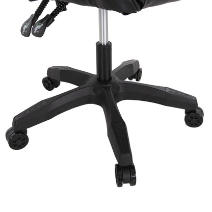 GAMING CHAIR MANCER HM1194 BLACK PU-BLACK POLYPROPYLENE 59x69x125Hcm.