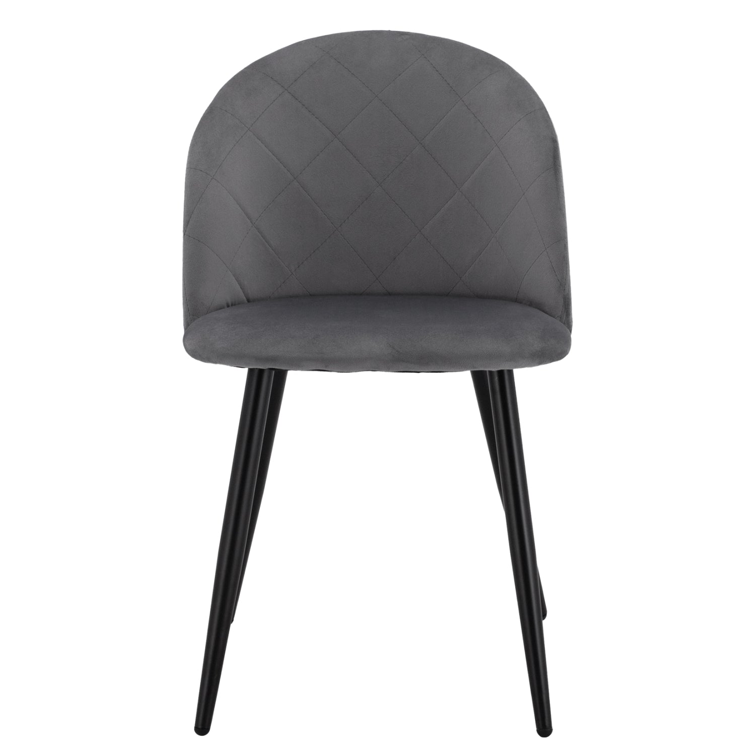 Dining Chair HM8731.11 with metallic legs & Grey velvet