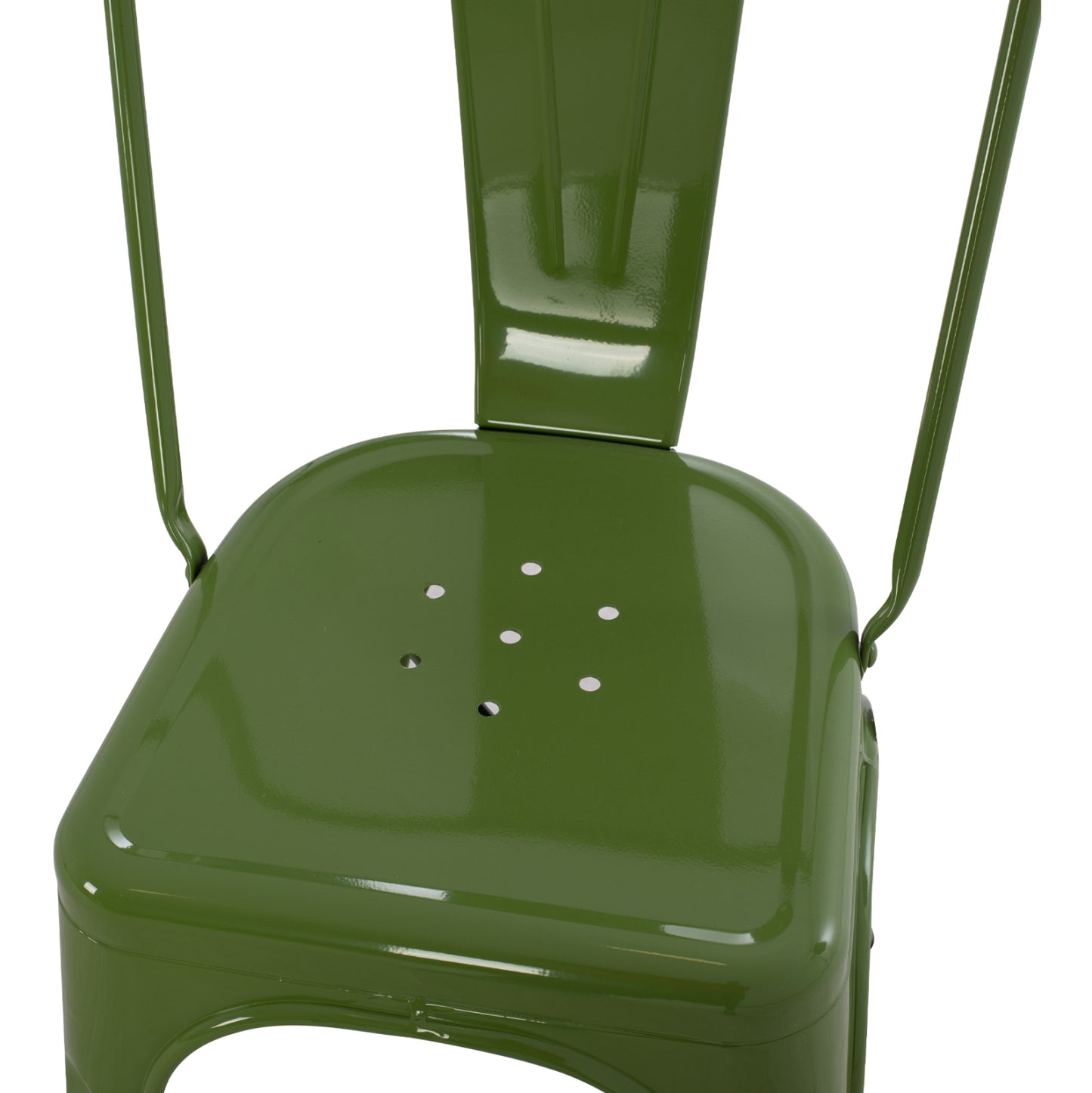 DINING CHAIR MELITA HM8641.13 METAL IN LIGHT OLIVE GREEN COLOR 43x50x82Hcm.