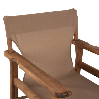 Director's chair Limnos Walnut with textline mocha HM10368.04