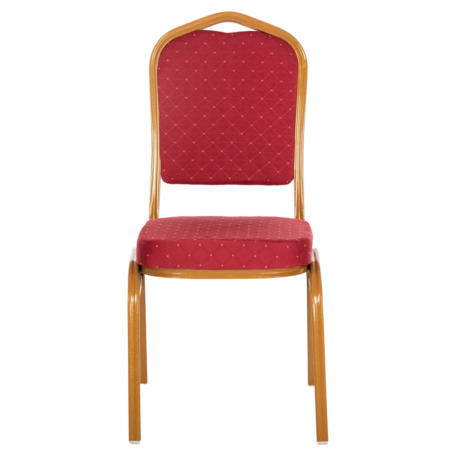 CHAIR CONFERENCE-CATERING HILTON HM0054.21 METALLIC WITH BURGUNDY FABRIC 44x66x92,5Hcm.
