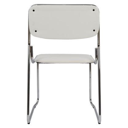 Conference office chair HM1019.02 White color 48,5x51,5x77 cm