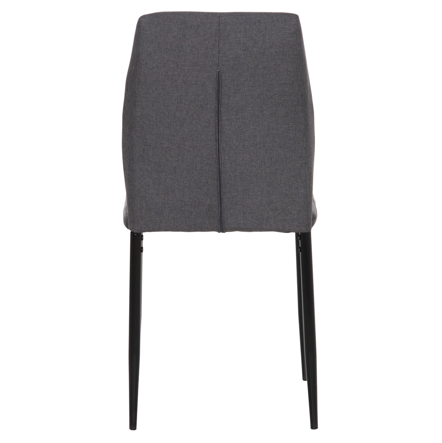 DINING CHAIR DIAZ HM18346.01 GREY FABRIC-METAL LEGS IN BLACK 41,5x52x87Hcm.
