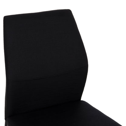 DINING CHAIR DIAZ HM18346.02 BLACK FABRIC & METAL LEGS 43x52x87Hcm.
