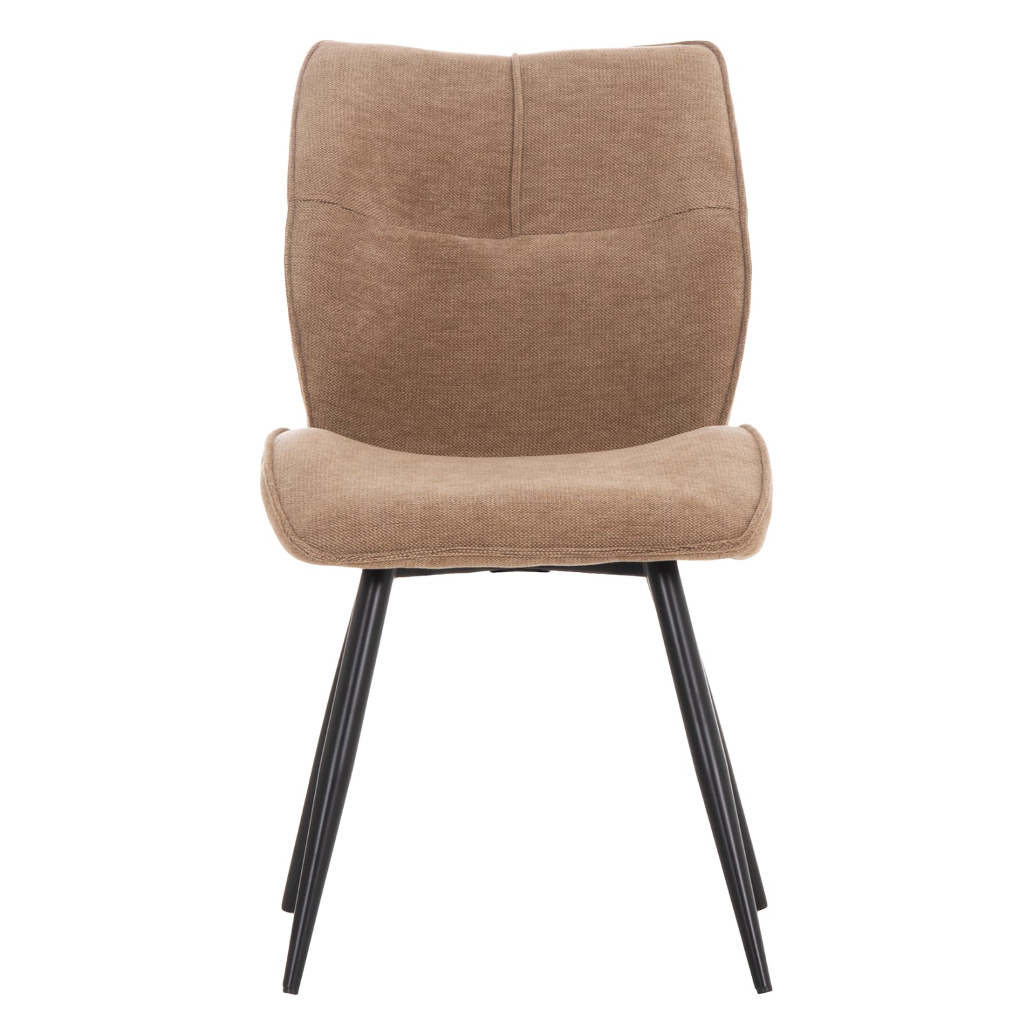DINING CHAIR GAFF HM18425.03 TAUPE FABRIC-METAL BLACK LEGS 49x63x90Hcm.