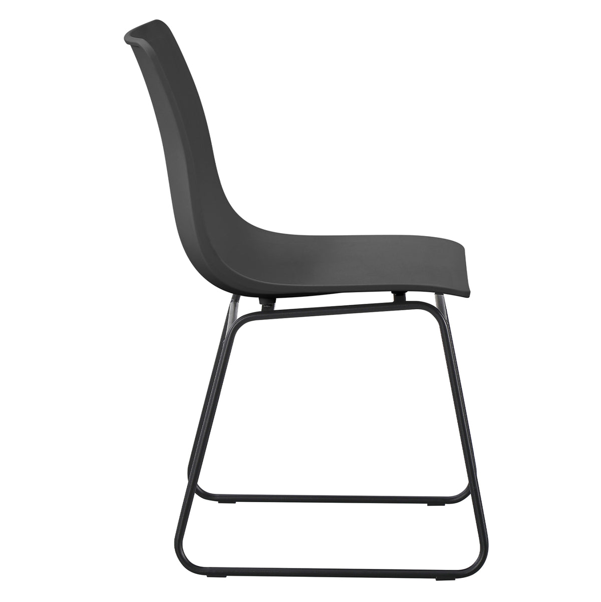 ΚΑΡΕΚΛΑ ΤΡΑΠΕΖΑΡΙΑΣ HYGGE HM18484.02 ΠΟΛΥΠΡΟΠΥΛΕΝΙΟ & ΜΕΤΑΛΛΟ ΣΕ ΜΑΥΡΟ 42x44x77Υεκ