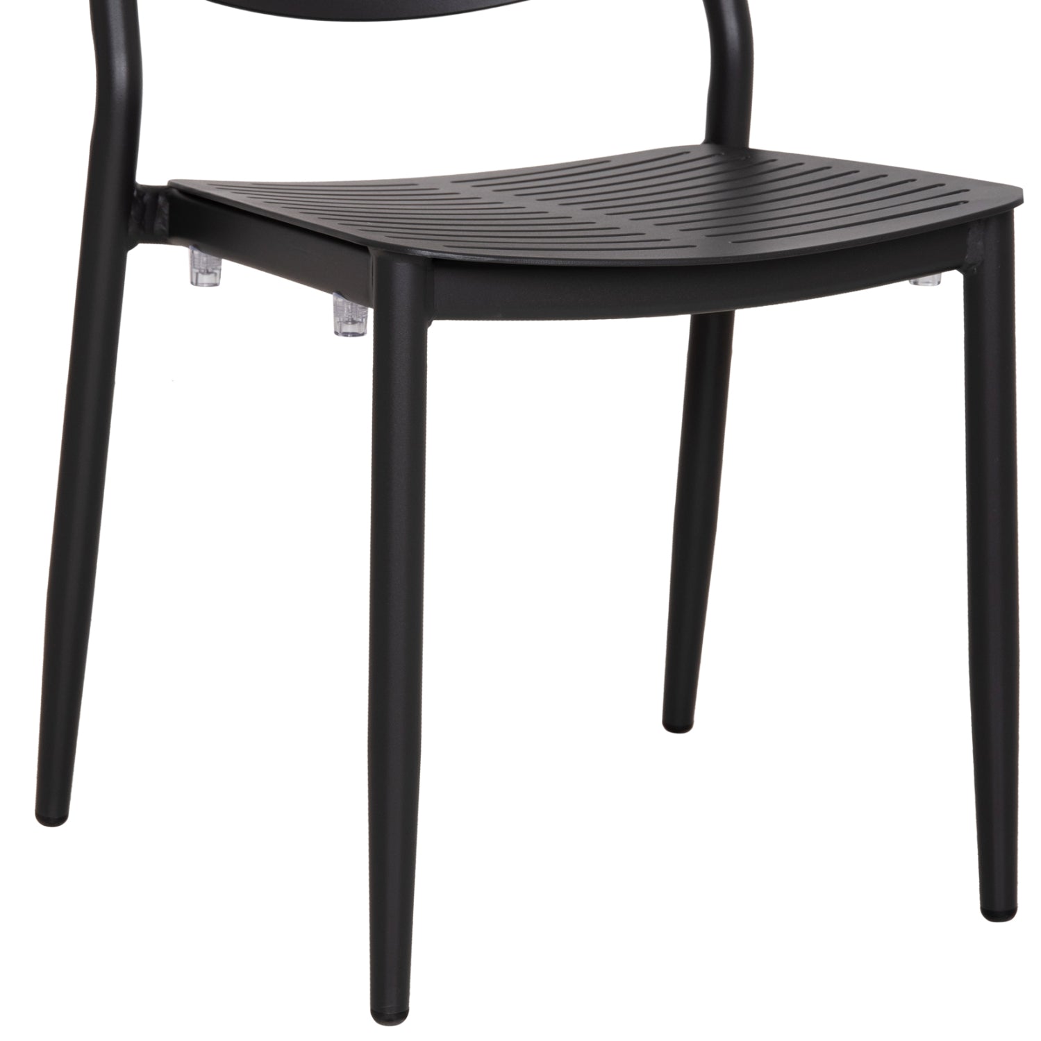 DINING CHAIR HILLIARD HM6645.01 ALUMINUM IN CHARCOAL COLOR 46x54x78Hcm