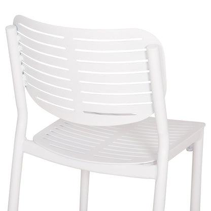 DINING CHAIR HILLIARD HM6645.02 ALUMINUM IN WHITE COLOR 46x54x78Hcm