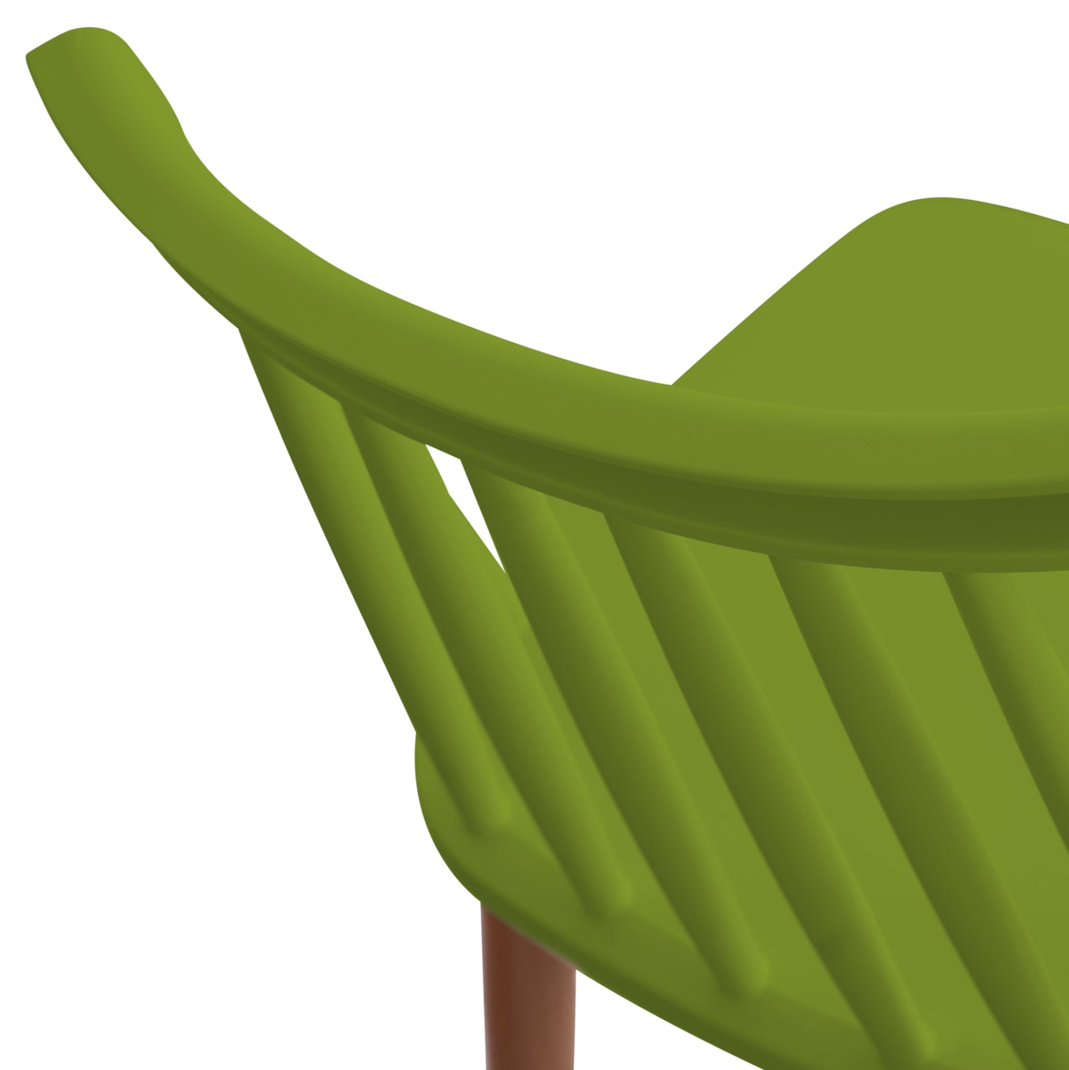 Dining chair HM8052.08 Vanessa green with metallic legs 42,5x47x81,5cm