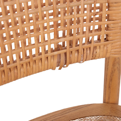ΚΑΡΕΚΛΑ ΤΡΑΠΕΖΑΡΙΑΣ LIBERTY HM8752.11 TOON ΞΥΛΟ-ΨΑΘΑ RATTAN---Β'ΔΙΑΛΟΓΗΣ 49x54x89Υεκ