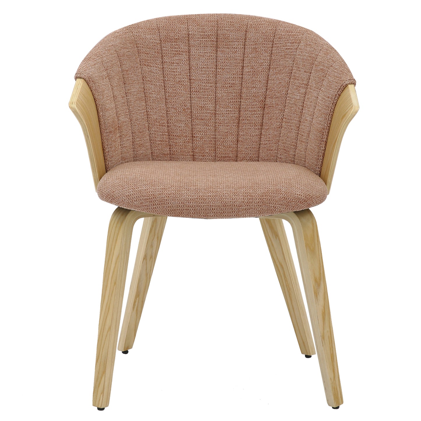 DINING CHAIR JESPER HM9977.01 PLYWOOD FRAME IN OAK-REDWOOD FABRIC 61x54x74Hcm.
