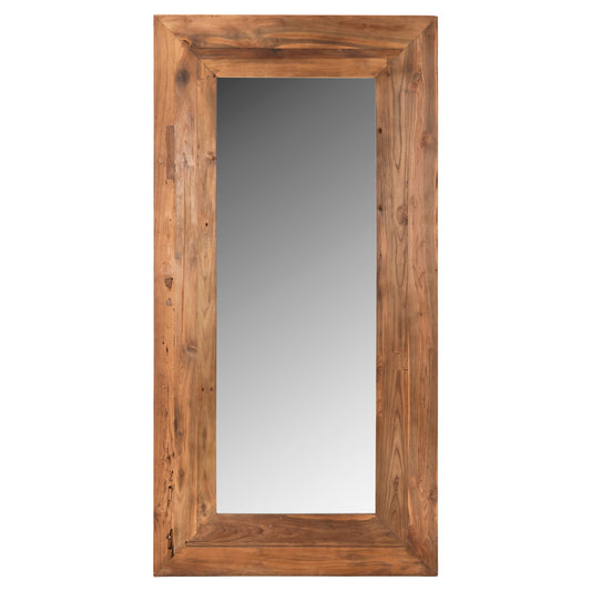WALL MIRROR YORKSHIRE HM4266 RECYCLED TEAK WOOD FRAME 200x100cm.