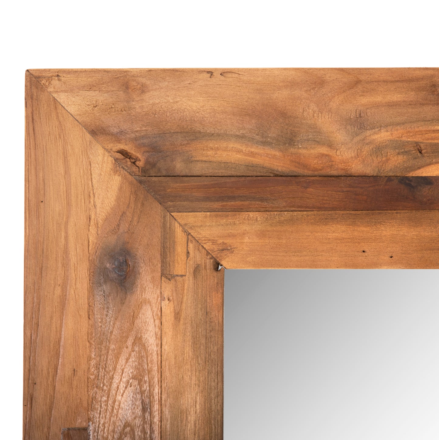 WALL MIRROR YORKSHIRE HM4268 RECYCLED TEAK WOOD FRAME 80x130cm.