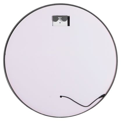 WALL MIRROR ROUNDER HM4503.40 ALUMINUM FRAME IN SILVER-LED LIGHTING Φ80cm.