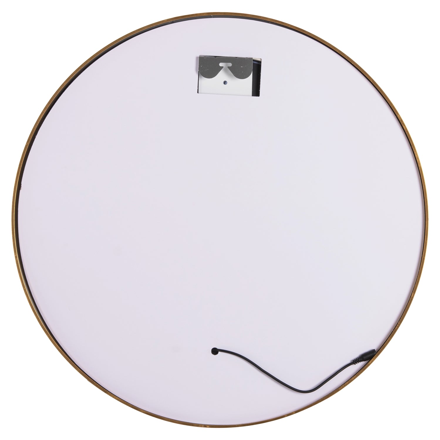 WALL MIRROR ROUND HM9580.30 ALUMINUM IN GOLD-LED LIGHT Φ60x3cm.