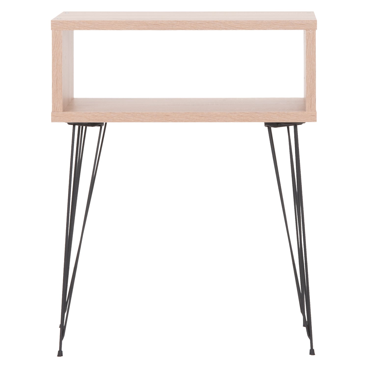 BEDSIDE STAND TODD HM18183.03 MELAMINE IN SONAMA-LEGS IN NATURAL WOOD COLOR 46x30x59Hcm.