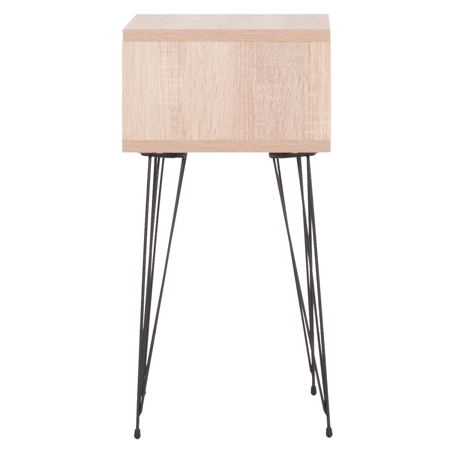 BEDSIDE STAND TODD HM18183.03 MELAMINE IN SONAMA-LEGS IN NATURAL WOOD COLOR 46x30x59Hcm.
