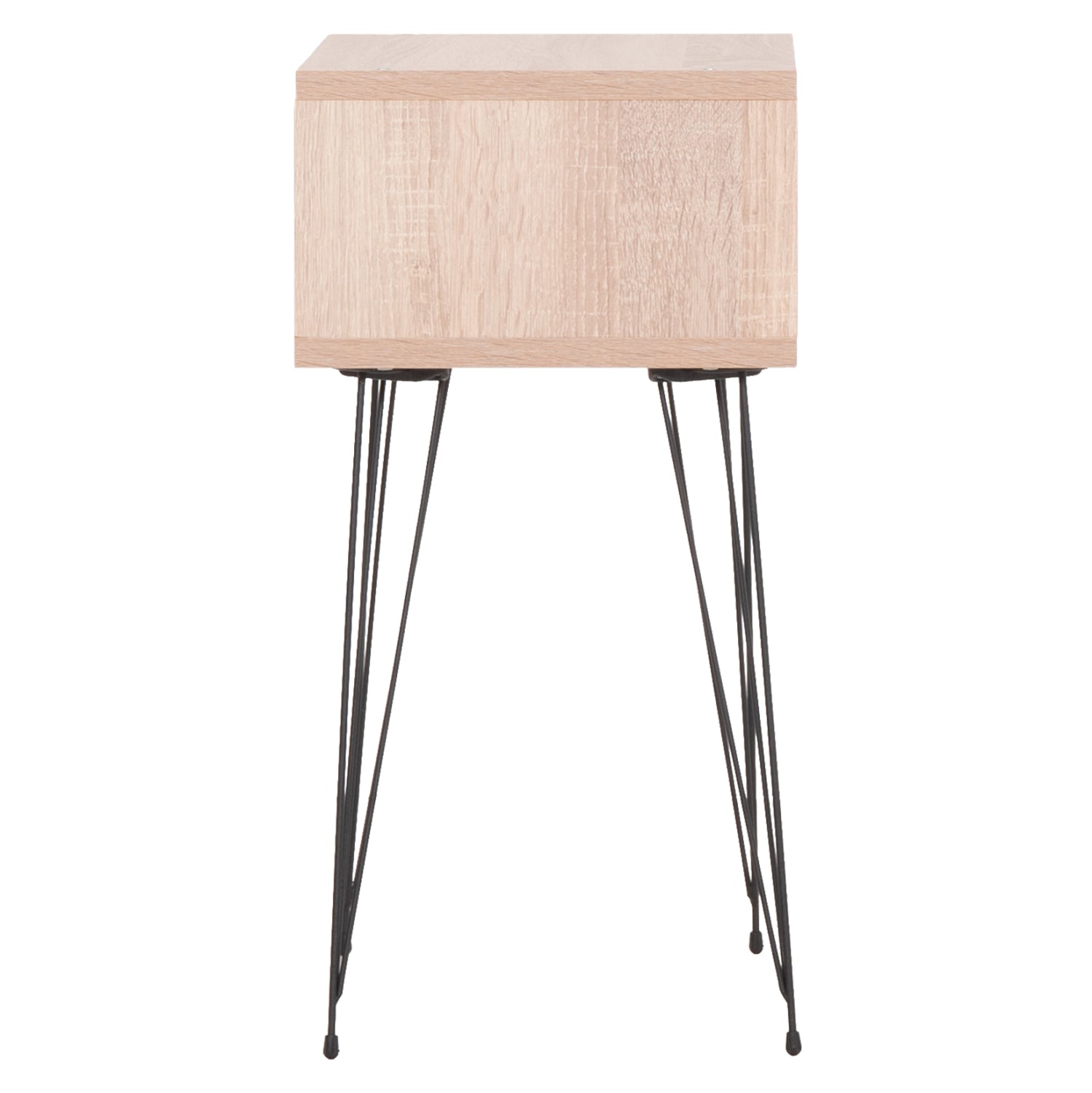 BEDSIDE STAND TODD HM18183.03 MELAMINE IN SONAMA-LEGS IN NATURAL WOOD COLOR 46x30x59Hcm.