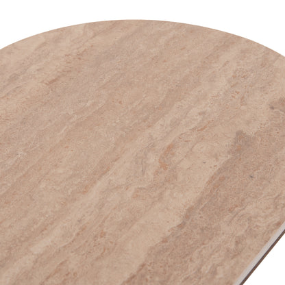 ΚΟΝΣΟΛΑ WALDEN HM18439 ΚΕΡΑΜΙΚΟ TOP ΤΡΑΒΕΡΤΙΝΑ--MDF ΒΑΣΗ ΚΑΡΥΔΙ 120x40x76Υεκ