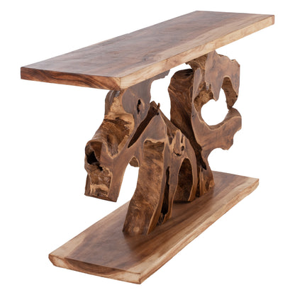 CONSOLE HM9357 SOLID TEAK NATURAL 150X40X80H