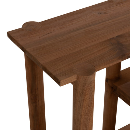 CONSOLE KUTAI HM9638 RECYCLED TEAK WOOD IN NATURAL RUSTIC COLOR 120x35x80Hcm.