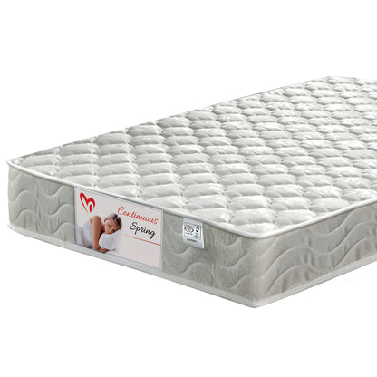 BUNK BED WITH FLOOR DRAWERS & MATTRESSES RAYVEN HM21336.02 WOOD BEECH COLOR-METAL--FOR 90X190cm.