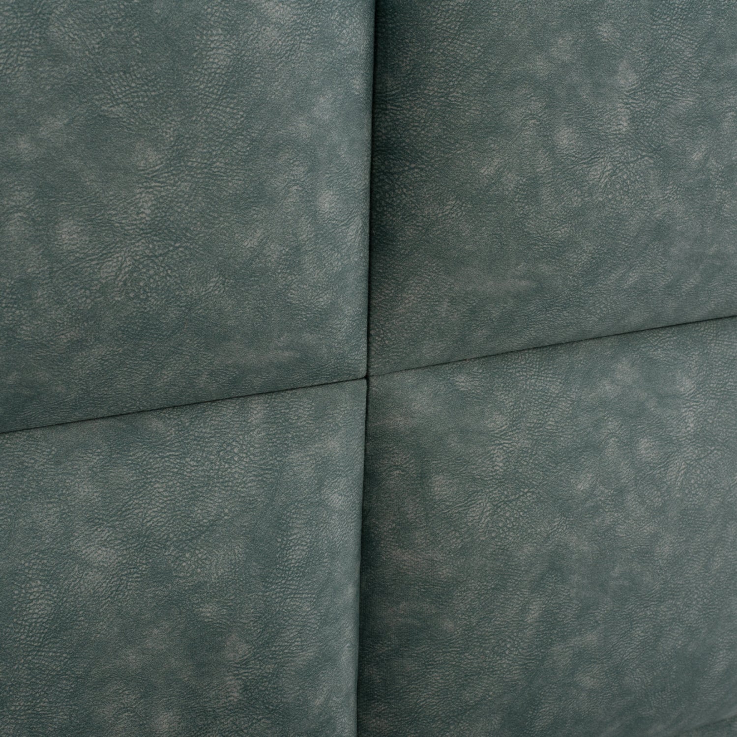 BED MILO HM652.27, GREEN NUBUCK-type FABRIC, 90X200cm