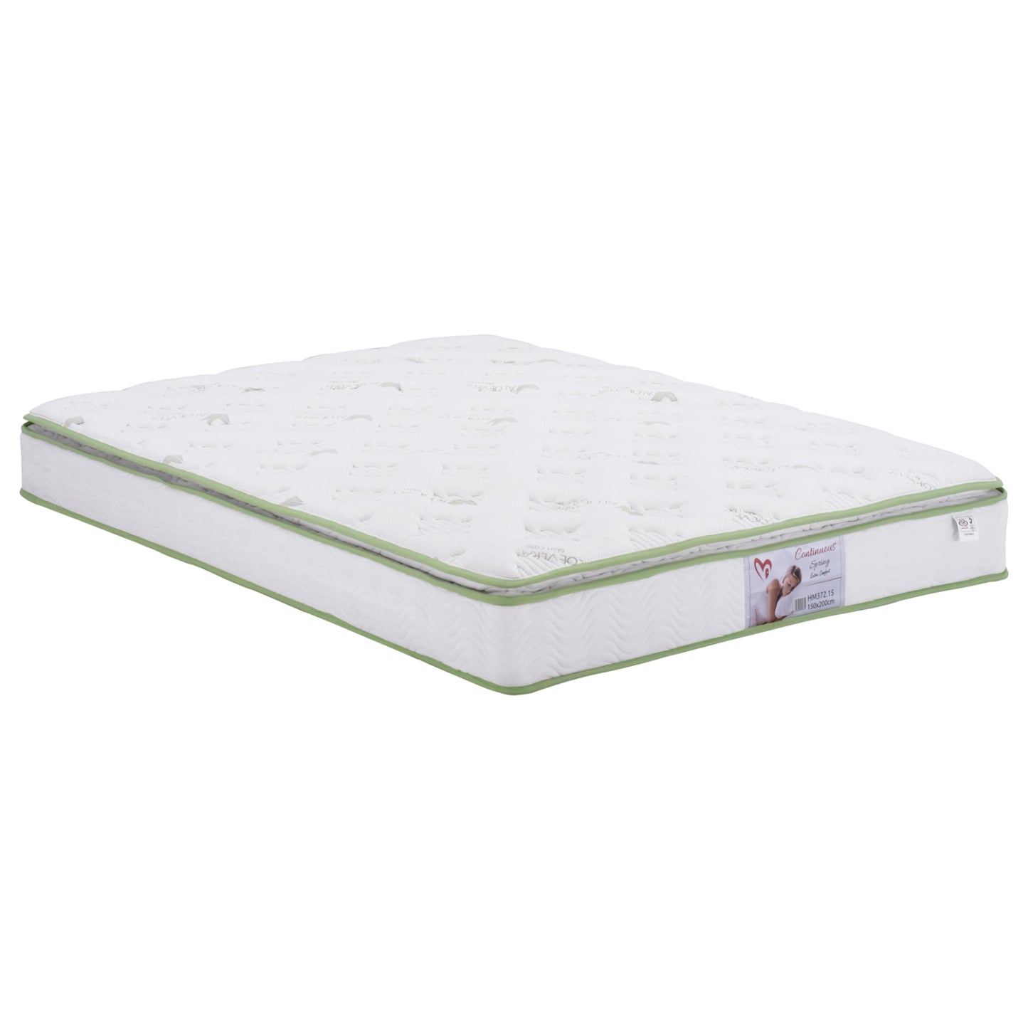 DOUBLE BED WITH MATTRESS & STORAGE SPACE ALLIE HM21170 GREY FABRIC--FOR 160X200cm.