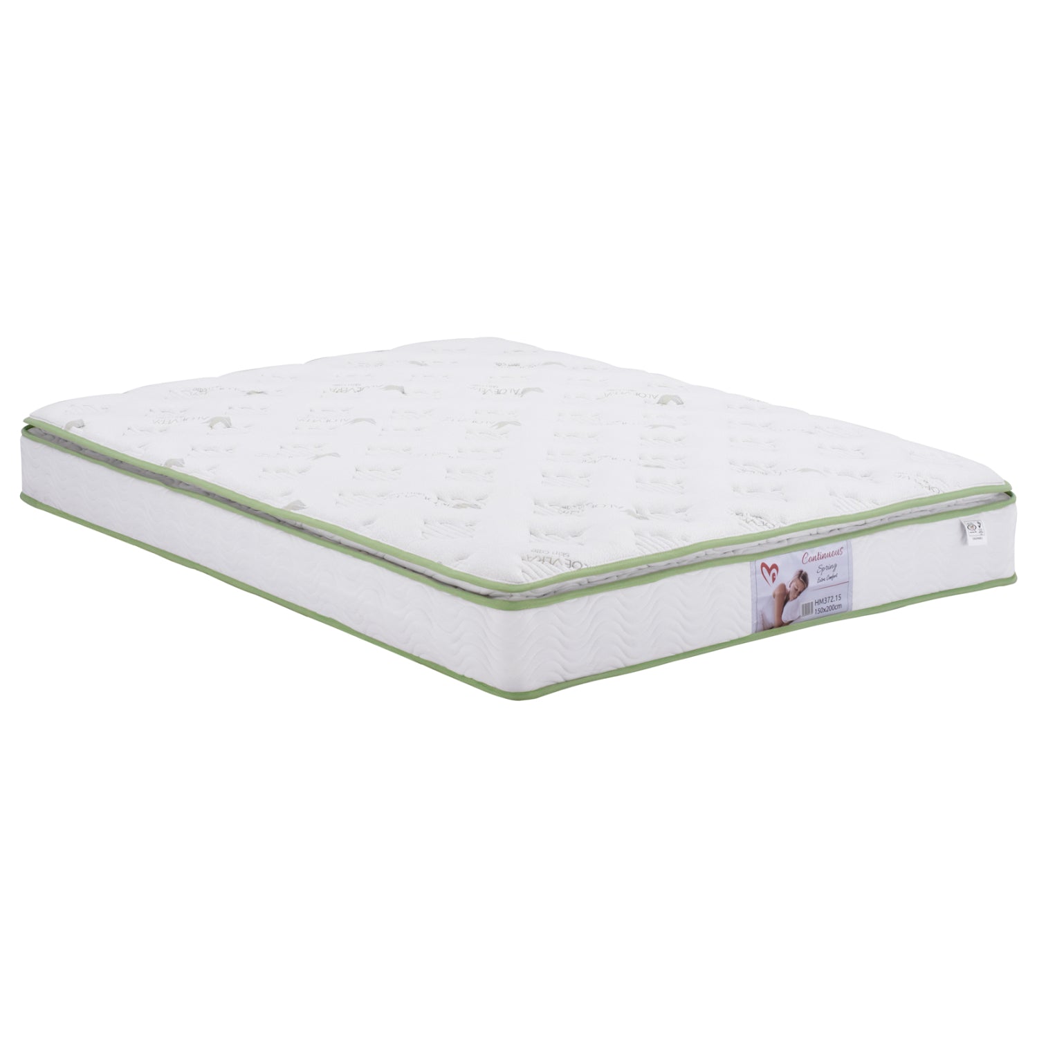 DOUBLE BED WITH MATTRESS & STORAGE SPACE ALLIE HM21170 GREY FABRIC--FOR 160X200cm.