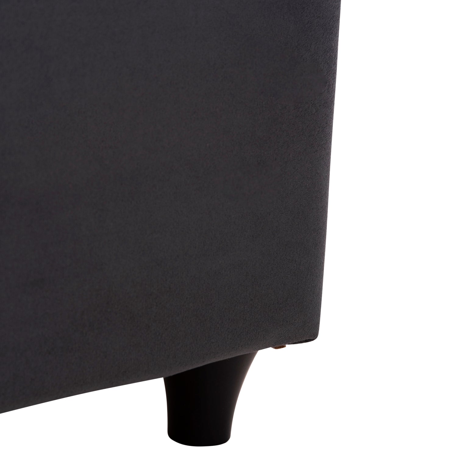 DOUBLE BED IRIDA WITH MATTRESS & STORAGE SPACE HM21166 GREY VELVET--FOR 160x200cm.