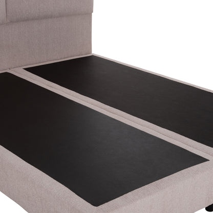 BED MILO HM616.32 BEIGE FABRIC- FOR MATTRESS 160x200cm