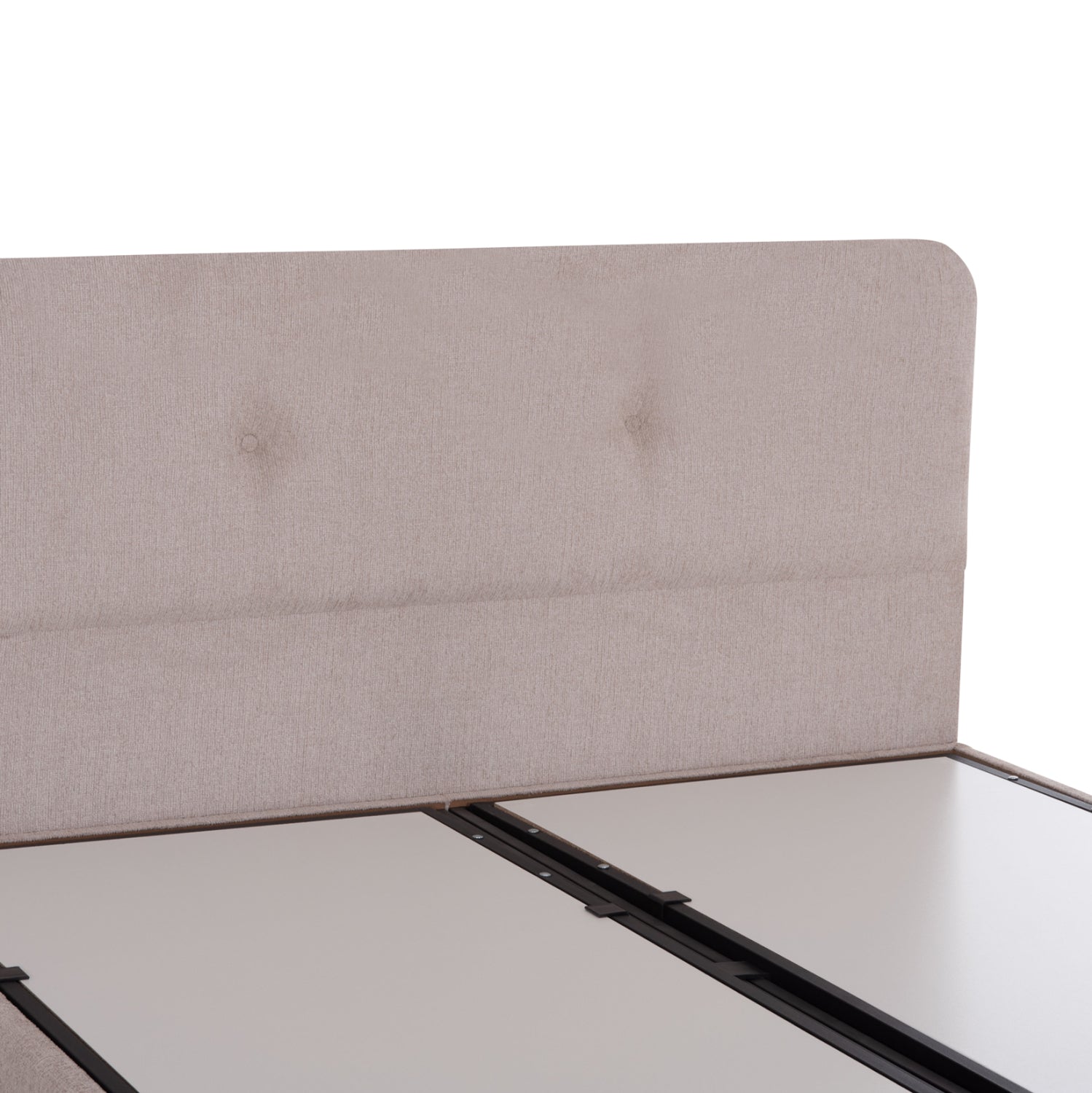 BED WITH STORAGE SPACE DOLORES HM631.32 BEIGE FABRIC- FOR MATTRERSS 160x200cm