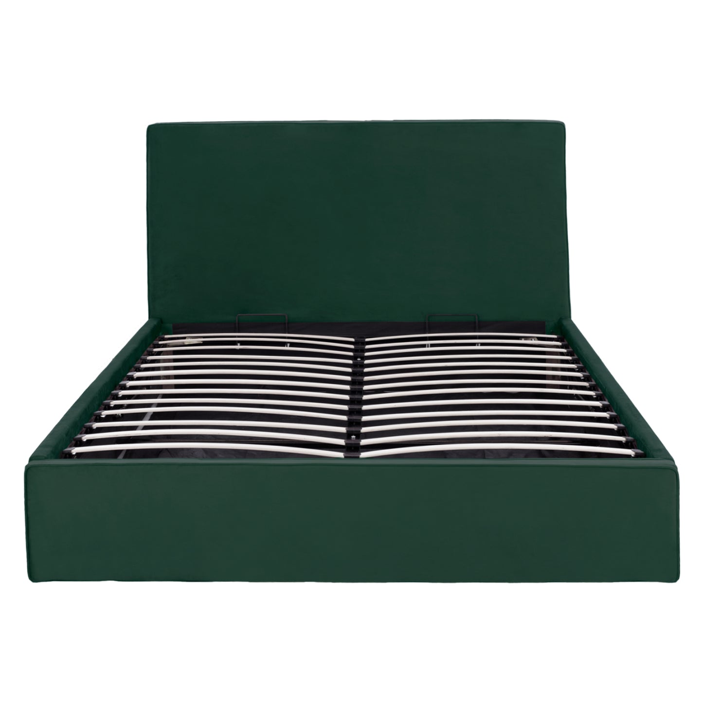BED WITH MATTRESS & STORAGE SPACE ALLIE HM10805.13 CYPRESS GREEN VELVET--MATTRESS 160Χ200cm