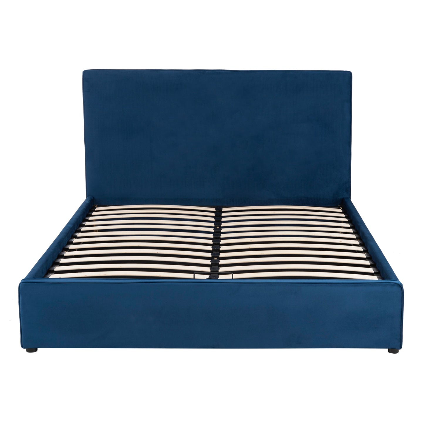BED WITH MATTRESS & STORAGE SPACE ALLIE HM10805.18 BLUE VELVET--MATTRESS 160Χ200cm