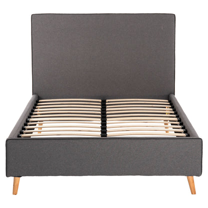 BED WITH MATTRESS MAYLIN HM21281.03 GREY FABRIC--FOR MATTRESS 120x200cm