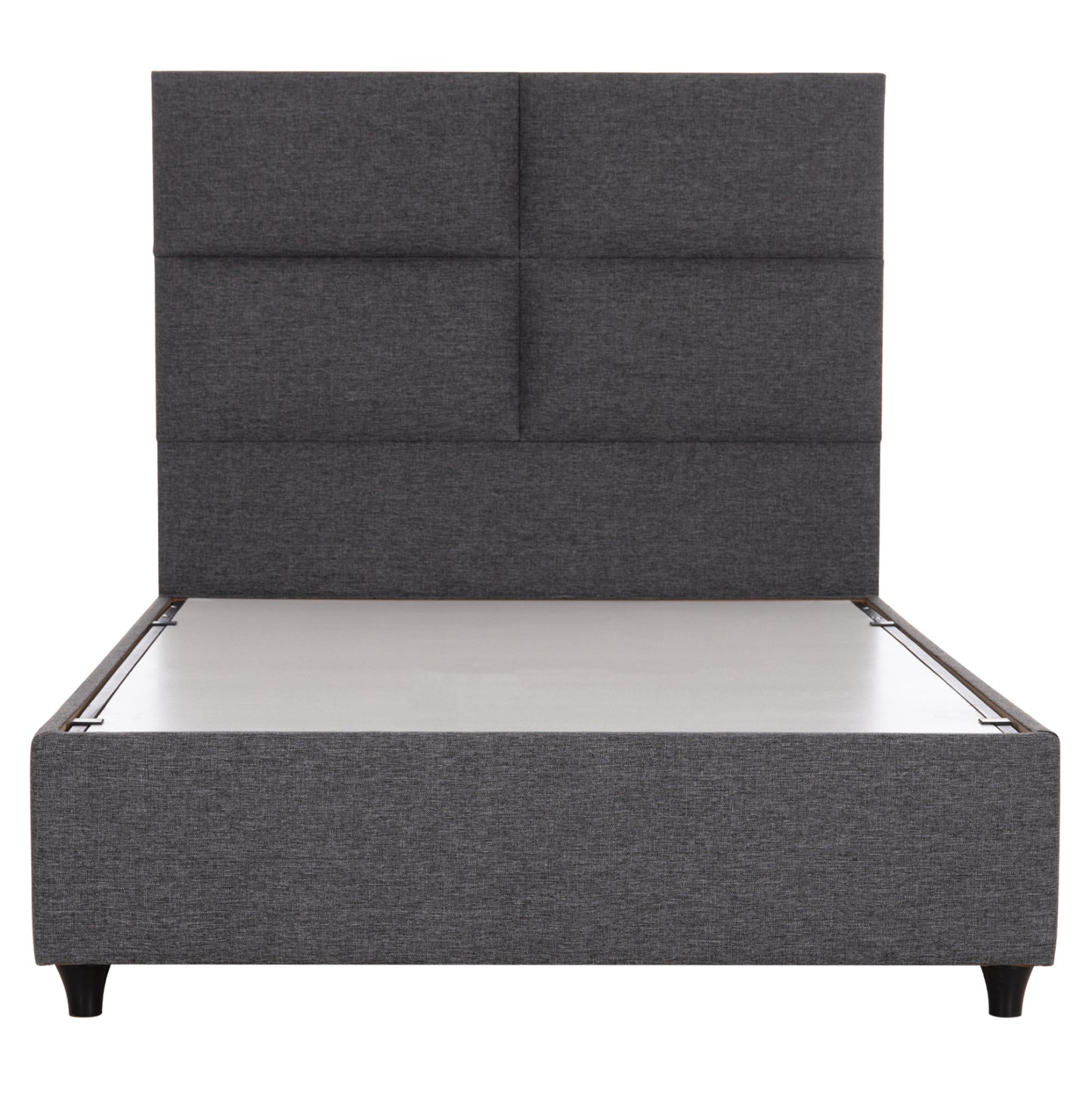 SEMI-DOUBLE BED WITH STORAGE SPACE MILO HM767.01 GREY FABRIC--FOR MATTRESS 120x200cm
