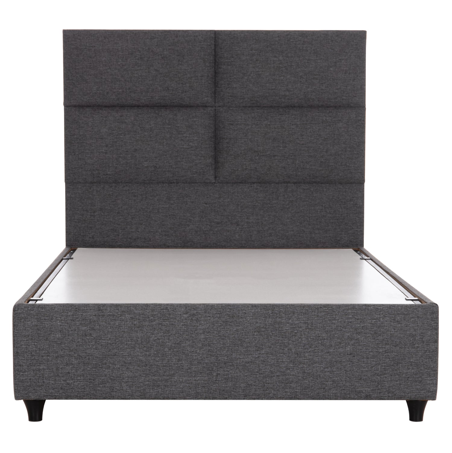 SEMI-DOUBLE BED WITH STORAGE SPACE MILO HM767.01 GREY FABRIC--FOR MATTRESS 120x200cm