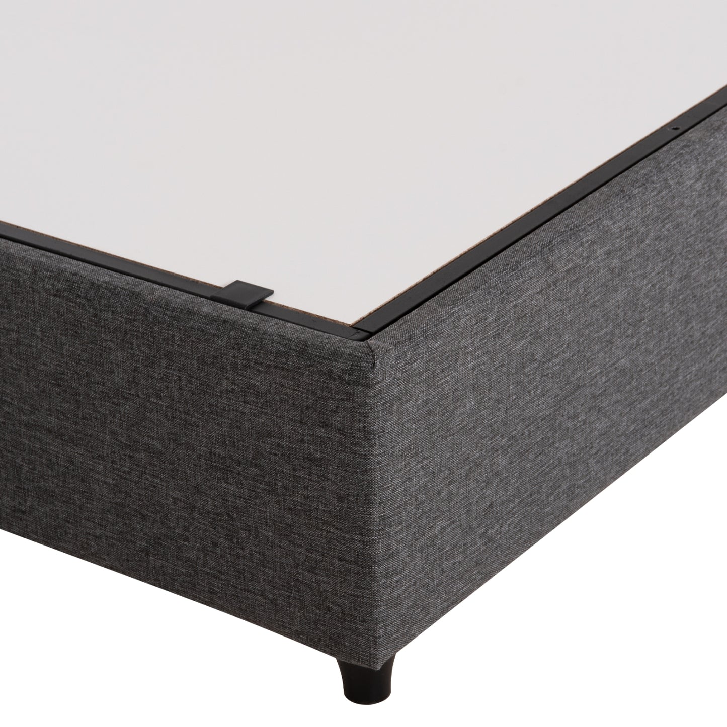 SEMI-DOUBLE BED WITH STORAGE SPACE MILO HM767.01 GREY FABRIC--FOR MATTRESS 120x200cm