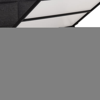 SEMI-DOUBLE BED WITH STORAGE SPACE MILO HM767.01 GREY FABRIC--FOR MATTRESS 120x200cm
