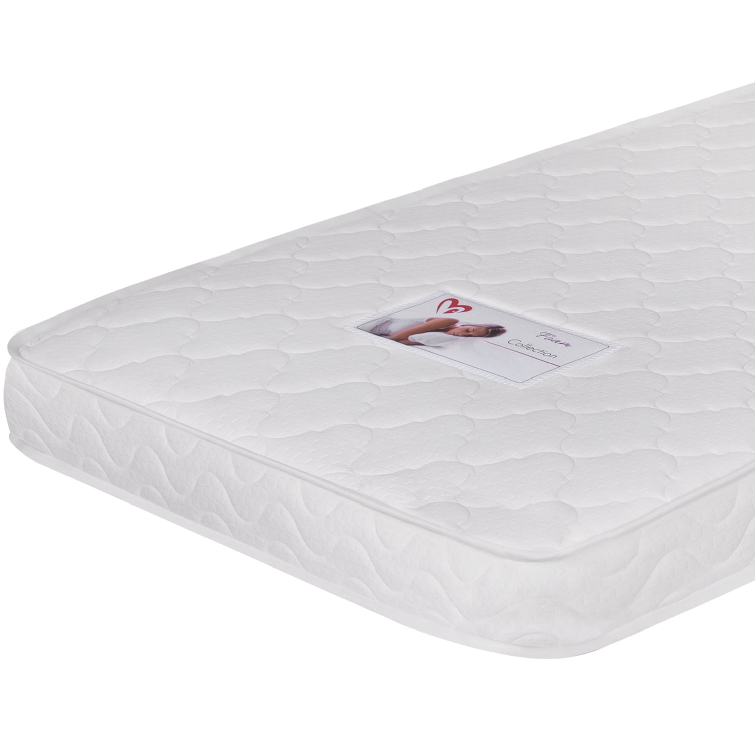 BED WITH MATTRESS KLARICE HM21305.02 PINE WOOD IN GREY COLOR--MATTRESS 90x190cm