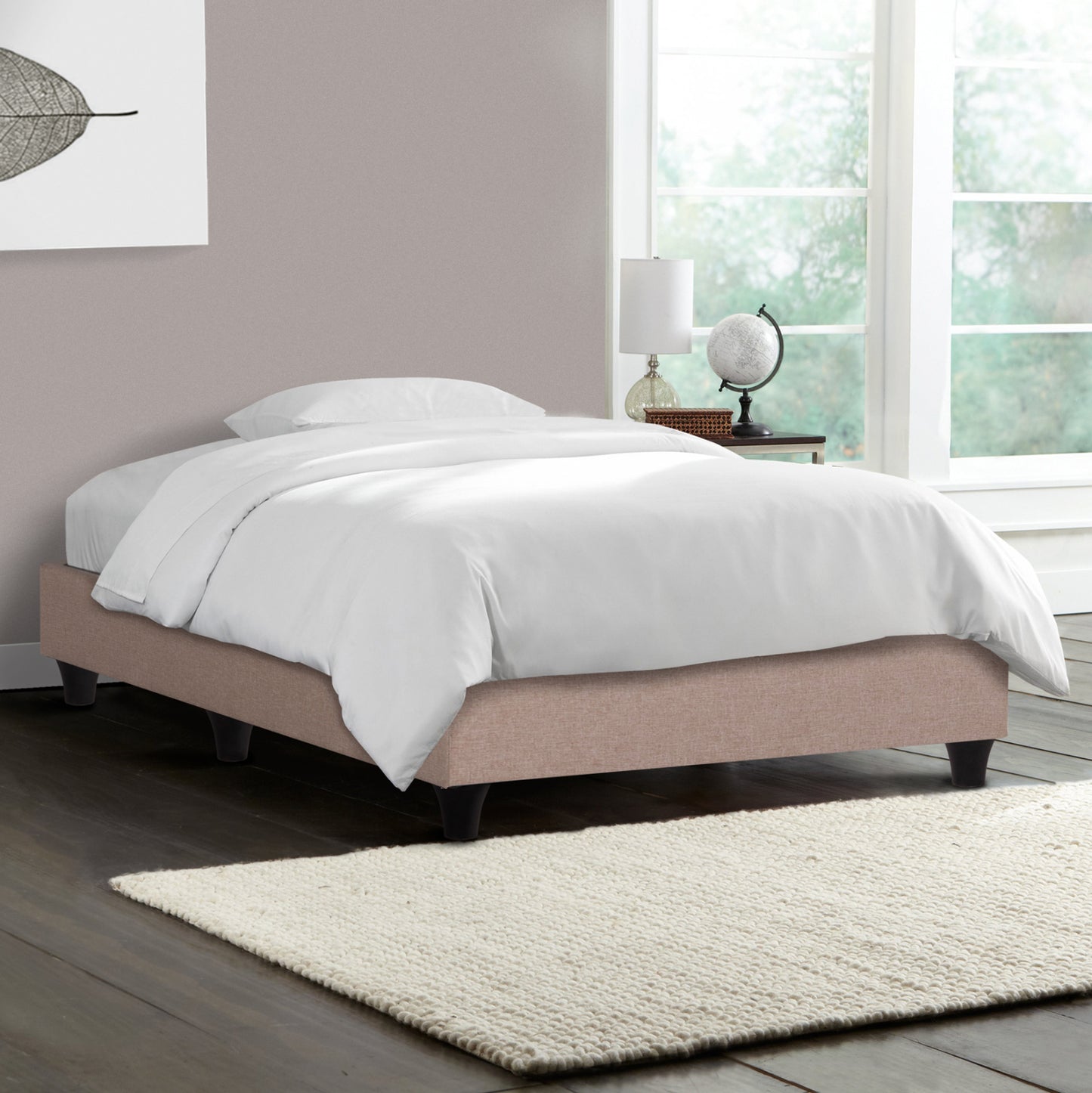 SUBSTRATE BED SIGGY HM721.30 NO STORAGE SPACE--BEIGE FABRIC--FOR MATTRESS 80x200cm.