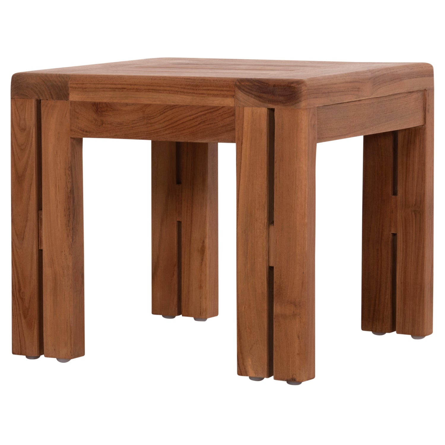 LOUNGE SET KIOTO HM10960 COFFEE TABLE & 2 LOUNGE ARMCHAIRS--TEAK WOOD-BEIGE CUSHIONS