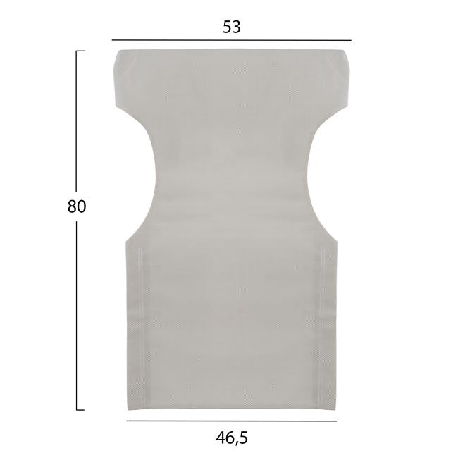 Pillow cream color 2x1 for director's armchair HM5272.60 46.5χ53χ80