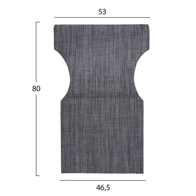 Pillow grey color 2x1 for director's armchair HM5272.10 46.5χ53χ80
